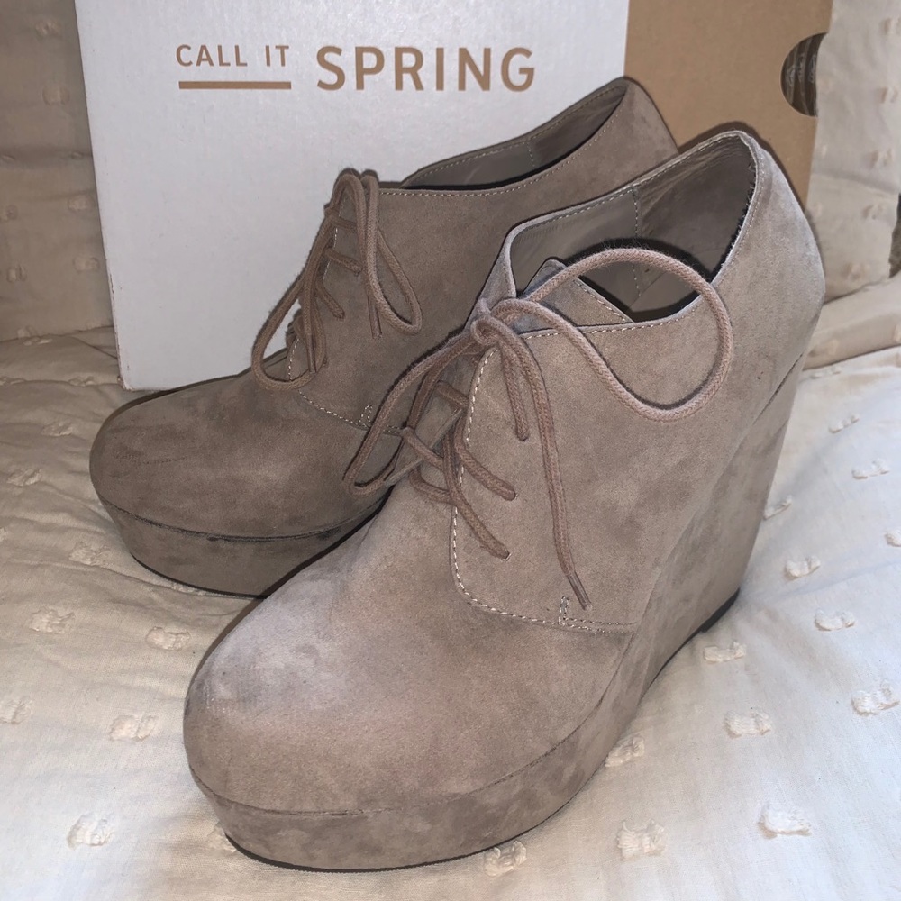 Call It Spring Ankle Bootie Wedges